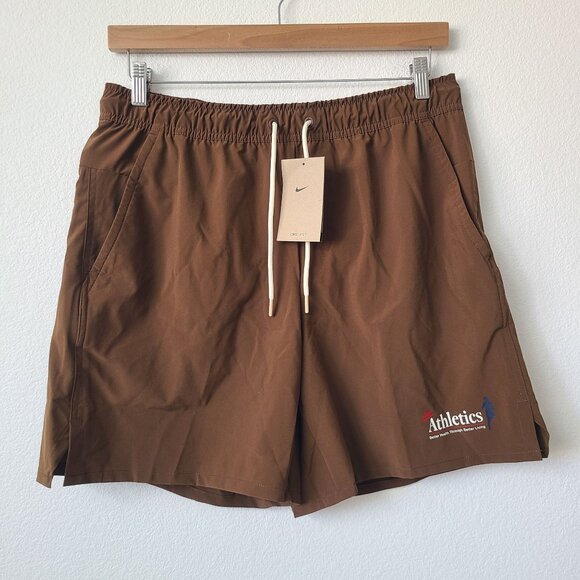 Nike Unlimited Dri-Fit 7" Unlined Versatile Shorts FN1444-259 Size L Brown - Picture 1 of 5